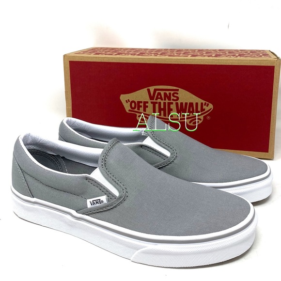 VANS Classic Slip On Wild Canvas Gray Casual Shoes Women’s Size 9.5 VN0003Z4LNQ - Picture 2 of 10